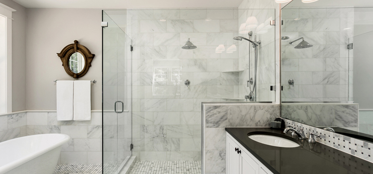 bathroom shower door installation in Hanford